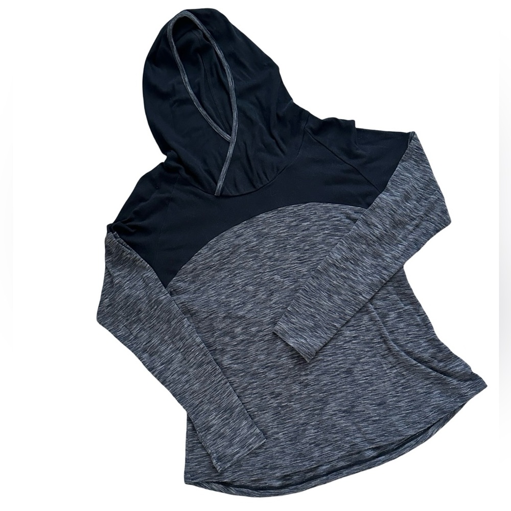 Columbia Shirt Women's Extra Large Black Hooded Outdoor Activewear Running Gym